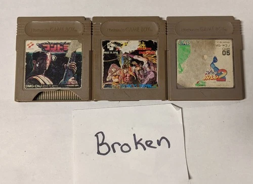 BROKEN Nintendo Game Boy Lot of 3 - NON-FUNCTIONING - AAcx324