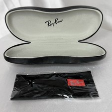 Ray Ban Universal Black Medium Hard Case for Sunglasses w/ Cleaning Cloth  Box