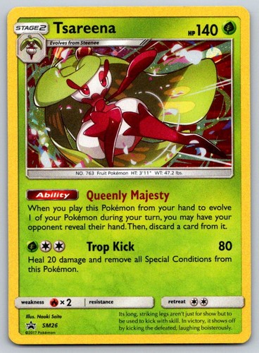 Tsareena - Holo Sun & Moon Promo SM26 Pokemon Card NM