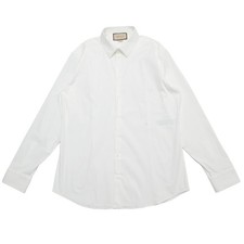 GUCCI Long sleeve shirt Size 46/18(185/112A) Dress shirt with embroidere...