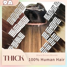Invisible Russian Tape In Human Hair Extensions Remy Skin Weft FULL HEAD 24"22"