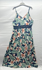 SheIn Curve Women Floral Spaghetti Strap Maxi Dress Size 2XL Smocked Front Slit