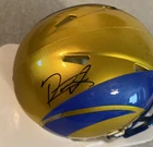 LOS ANGELES RAMS RIDELL MINI HELMET ROBERT WOODS IN BOX HAND SIGNED BECKETT/COA