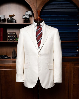 White Men's Suits Formal Dinner Casual Jacket 2Pcs Business Workwear Coat