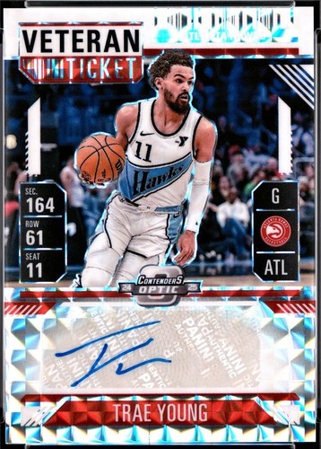 2024-25 Panini Mosaic Trae Young Veteran Ticket Auto Bronze /49 | eBay