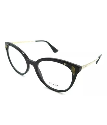 Neu PRADA VPR 12U 1AB 101 Schwarz Vollrand Brille Brillengestell
