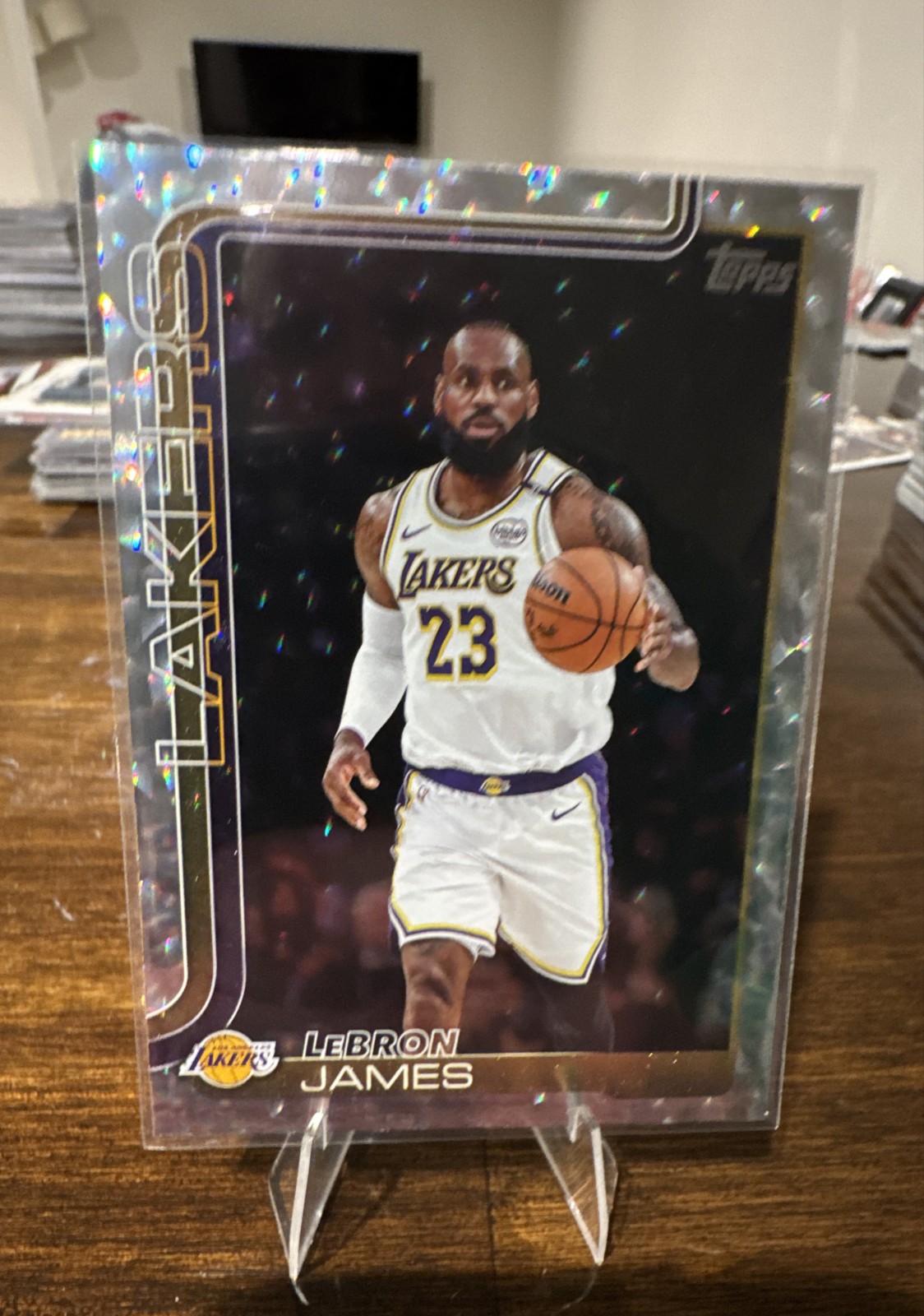 2025-26 Topps - LeBron James #150 Crackleboard Foil