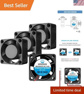 High-Performance 40mm 8000 RPM 24V Brushless Fans - Ideal for Industrial Use