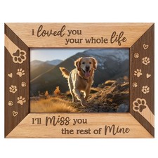 SteadStyle Dog Memorial Gifts for Loss of Dog, Pet 8.5 x 6.5 inches, Wood