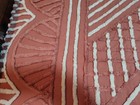 Vtg/Antique ROSE Pink GEOMETRIC DESIGN Cotton CHENILLE BEDSPREAD--88 X 100 — photo 5