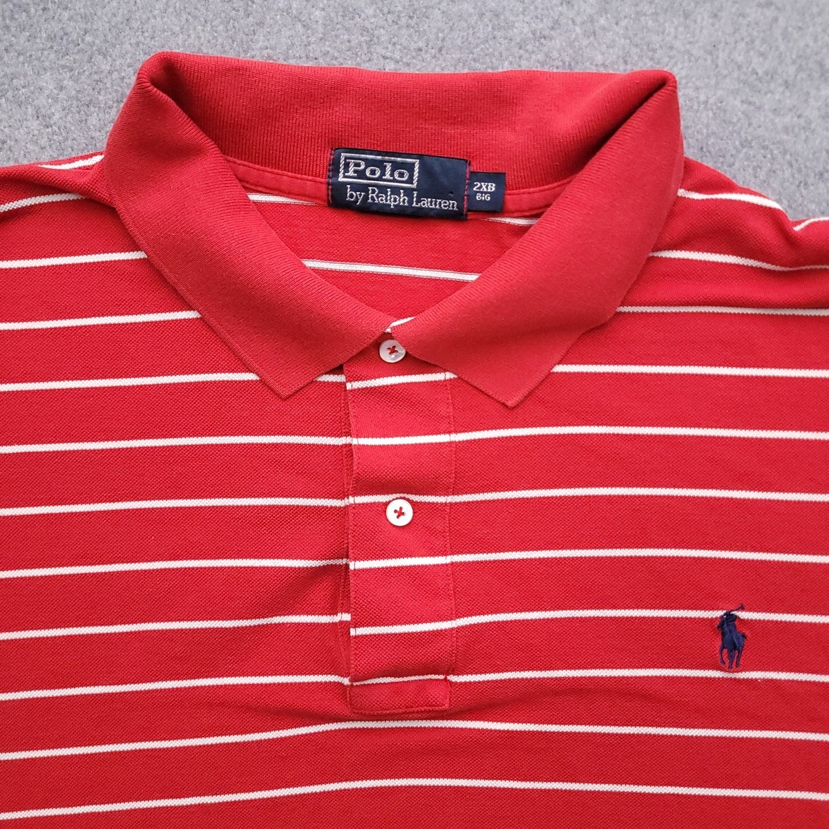 Vintage ’90s Polo by Ralph Lauren MA-1 Vintage 90s Ralph Lauren Cotton Striped Polo Shirt Mens M-L Black