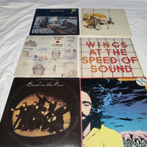 John Lennon Wings Paul McCartney Shaved Fish Chicago Crosby Dave Mason  LP Lot