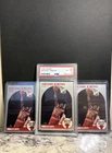 1990 Hoops Michael Jordan Chicago Bulls NBA 3 Card Lot with PSA 6