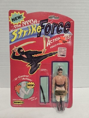 1986 Remco Ninja Strike Force Action Figure Samurai Hero MOC