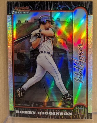 1999 Bowman Chrome INTERNATIONAL REFRACTOR 49 Bobby Higginson RARE PARALLEL /100