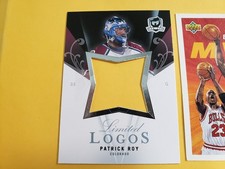 Patrick Roy Colorado Avalanche 2007 - 2008 UD The Cup Limited Logos Blank Back