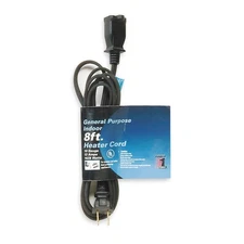 POWER FIRST 1FD75 Extension Cord,8ft,16Ga,13A,HPN,Blk 1FD75