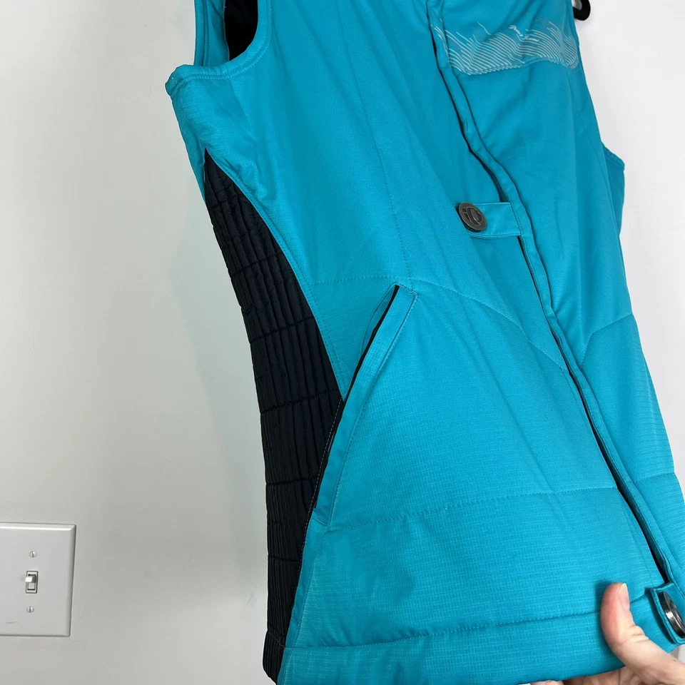 Chaleco estilo acolchado Pearl Izumi para mujer azul cremallera completa a presión para ciclismo talla XL Foto 4 de 4