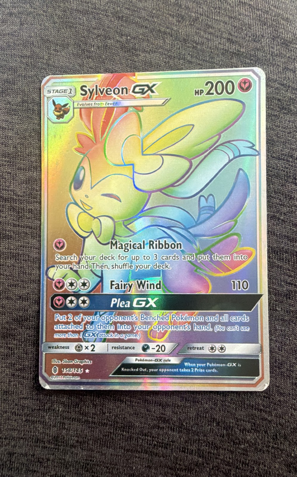 Sylveon GX (Secret) 158/145 Sm-Guardians Rising Holo