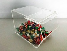 Contenitore espositore porta caramelle bocca di lupo in plexiglass misura media