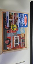 Melissa And Doug Vehicles 4-in-1 Wooden Jigsa...