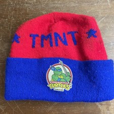 Vintage 1990s Teenage Mutant Ninja Turtles Leonardo Beanie Hat Kids' TMNT
