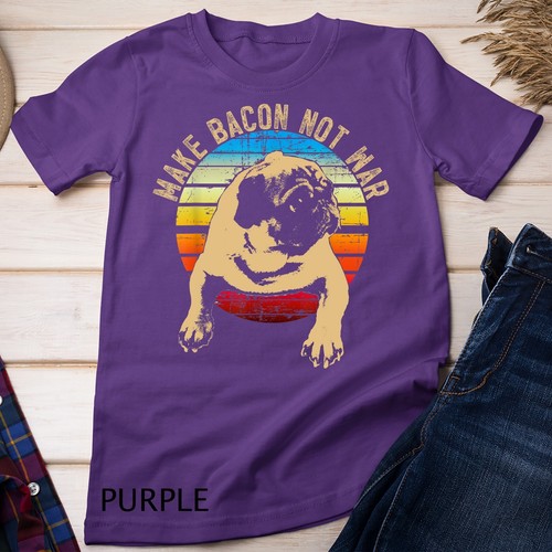 Retro Pug T-Shirt Men Women Kids Gift Unisex T-shirt - Imagen 8 de 12