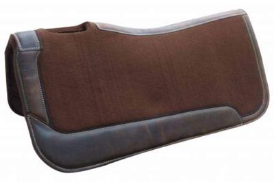 Showman 31'' x 32'' Brown Felt Saddle Pad