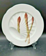 Piatto porcellana Società Ceramica Richard servizio serie ASPARAGI inizio 1900