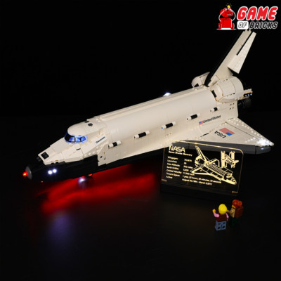 Game of Bricks LED Nameplate for LEGO  NASA Space Shuttle Discovery 10283