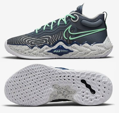 NEW Nike Air Zoom G.T. Run Shoes, Armory Slate/Green Glow, CZ0202