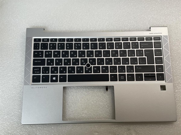 FüR Hp Elitebook 845 G8 M52491-261 Bulgarian Handauflage Tastatur Oberdeckel Neu-image