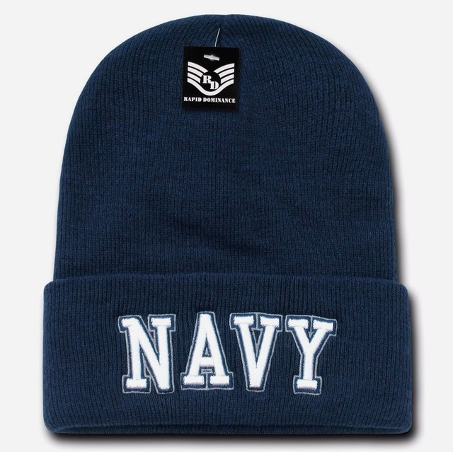 United States US Navy Military Knit Skull Embroidered USN Winter Cuff Beanie Hat eBay