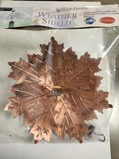 Brushed Copper Weather Shield Leaf