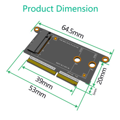 Willhom Adattatore NGFF M.2 NVMe SSD Per MacBook Air (2013-2017) E MacBook Pro (2013-2015) E IMac - 3