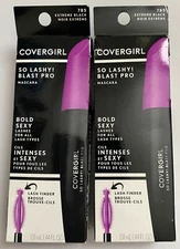 2-Pack NEW CoverGirl So Lashy! Blast Pro Washable Mascara 785 Extreme Black