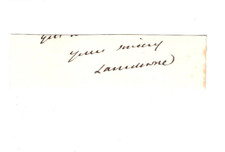 Henry Petty-Fitzmaurice 3rd Marquess Lansdowne Signed Clip / Autographed