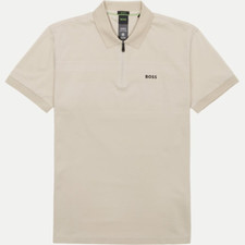 HUGO BOSS MENS POLO PHILIX PIMA BEIGE 50538177284