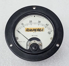 Weston Electrical Instruments 0-50 DC Milliampheres Model 301