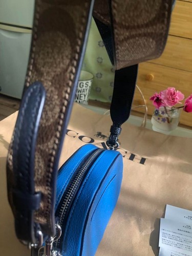 Coach × Peanuts Snoopy Friends Schultertasche Leder Signature Strap Neu ohne Etikett - Bild 4 von 12
