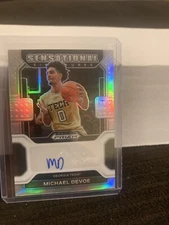 2022 Prizm Draft Picks MICHAEL DEVOE Sensational Signatures Rookie Auto Silver