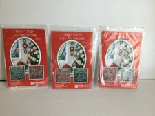 Wang's Christmas Lace Net Darning Kits # WKIT101 WKIT 102 WKIT 103 NEW SEALED!