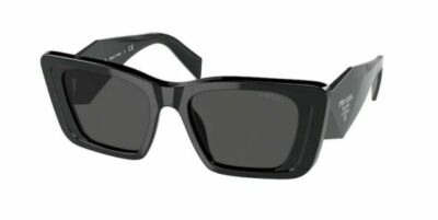 Prada PR 08YS Women's Sunglasses - Black/Dark Grey (1AB5S0)