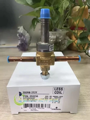 1pcs Emerson 200RB2T2T 1/4 ODF weld Refrigerant Solenoid Valve