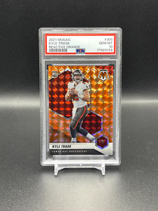 Kyle Trask 2021 Mosaic Reactive Orange Mosaic Prizm RC #309 PSA 10 GEM MT