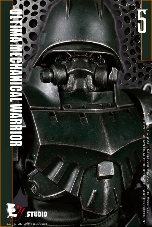 E3.STUDIO EM001 ULTIMA MECHANICAL WARRIOR NO.5 with Green E3.STUDIO EM001 ULTIMA MECHANICAL WARRIOR NO.5 with Green
