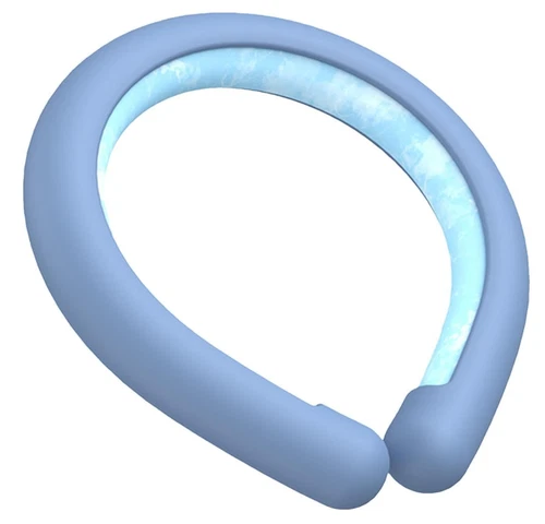 Portable Dr Chilly Ice Ring, Neck Cooling Tube, Cooling Neck Ice Ring Outdoor - Foto 5 di 17