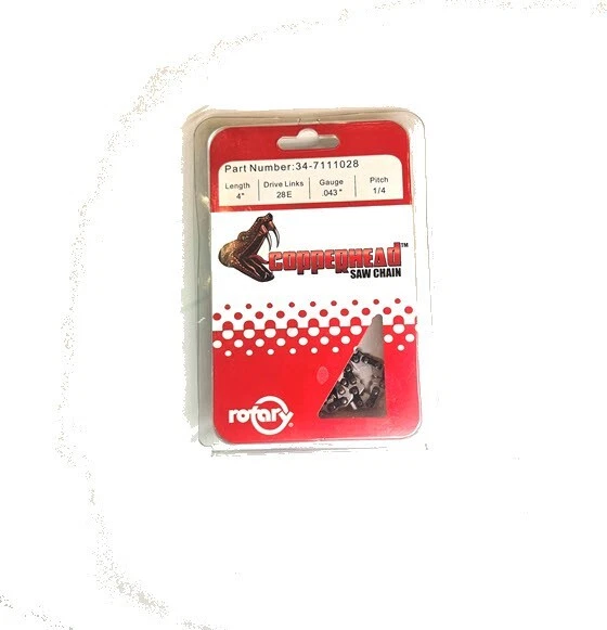 Cadena de motosierra de 4" 1/4" .043 28 DL compatible con STIHL GTA 26, hoja, podadora, mini sierra Foto 3 de 4