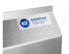  GRIDMANN 2 Compartment Stainless Steel Utility Sink, NSF Comme  commercial sink