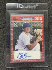 MADDUX BRUNS AUTO - 2021 Leaf Pro Set Prospect RED Mojo RC SP #PA-MB1 Dodgers